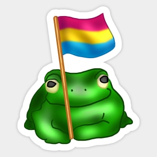 Pansexual LGBTQ Frog Sticker